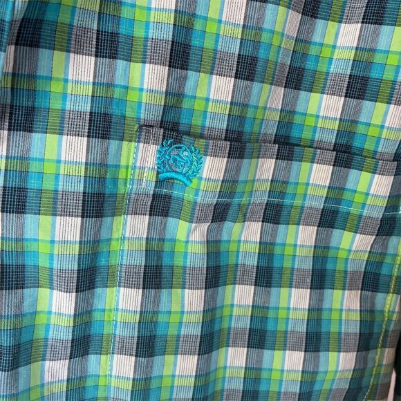 Lacoste Men's M Plaid Long Sleeve Button-Up Shirt Multicolor Casual - Picture 4 of 7